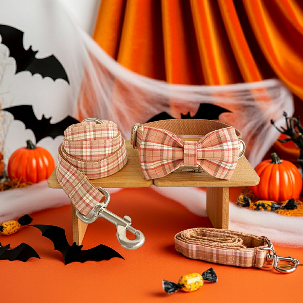 Bowknot dog leash suit
