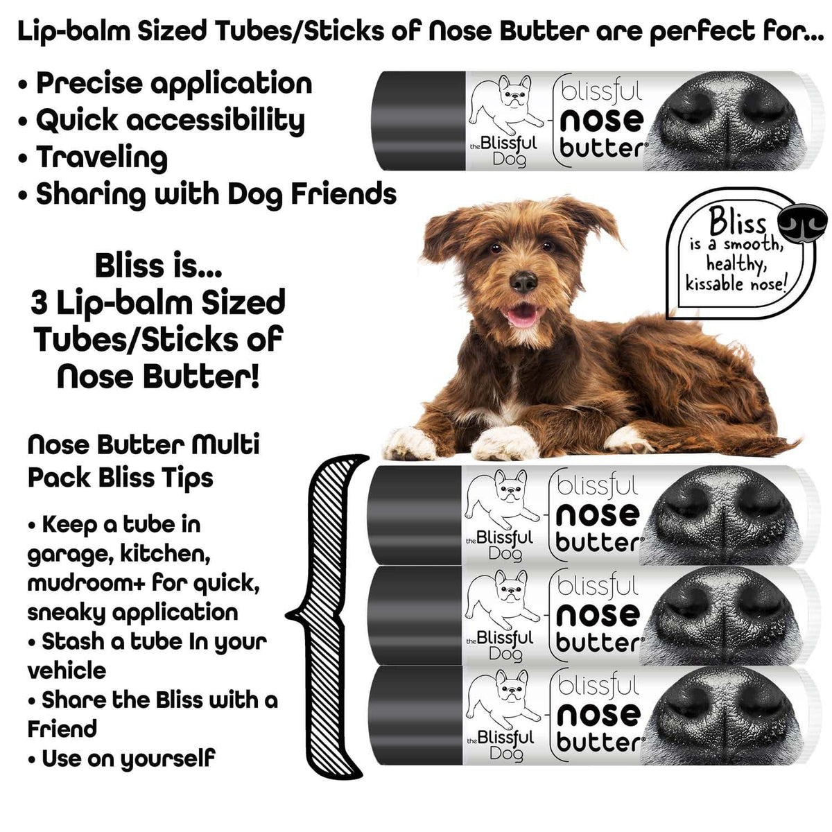 Dog Nose Butter – Natural Moisturizer for Dry, Cracked & Crusty Dog Noses