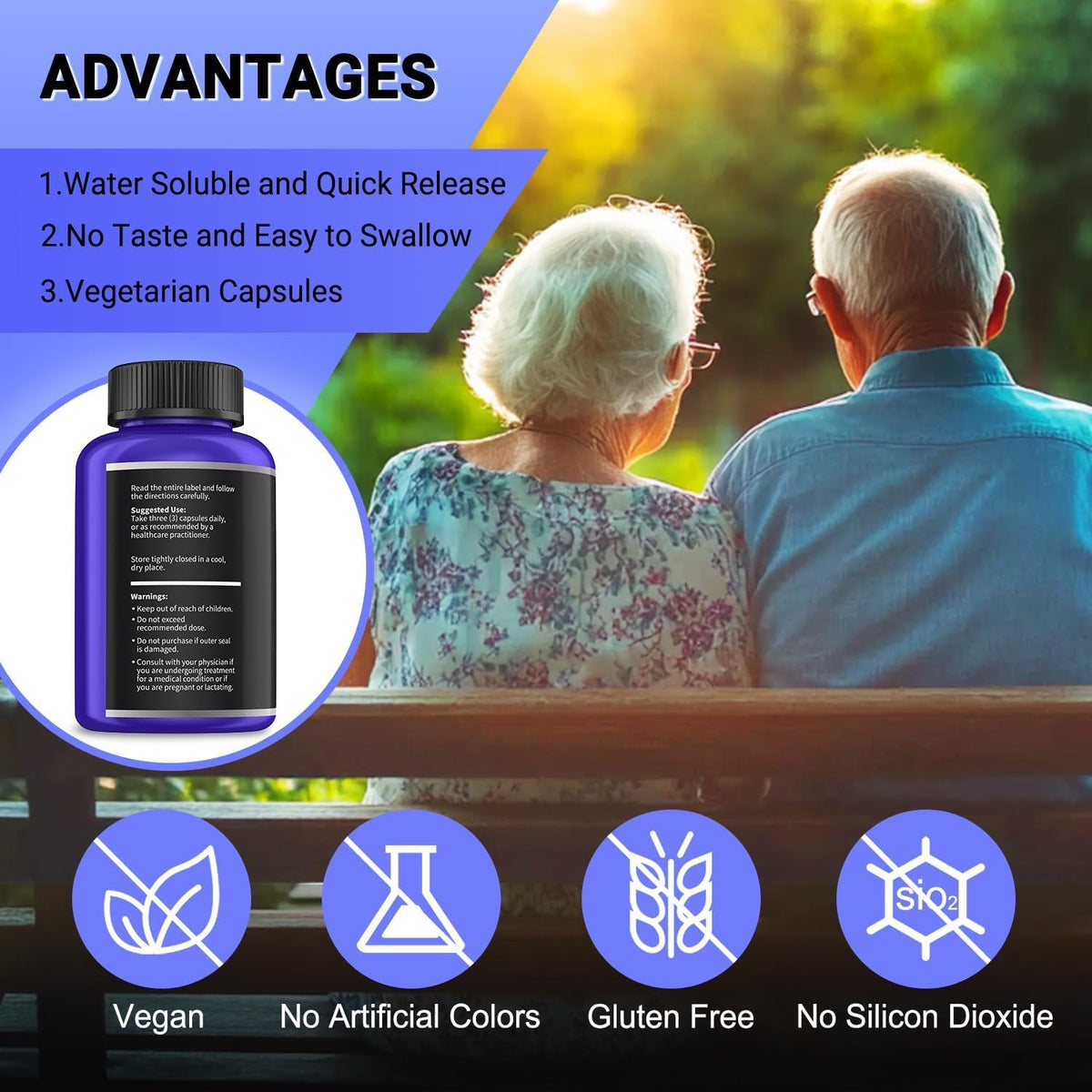 Vitamin B1 500mg with Benfotiamine 20mg, 120 Capsules