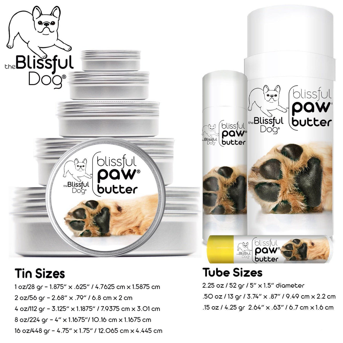 Blissful Paw® Butter – Natural Paw Balm for Rough & Dry Dog Paw Pads