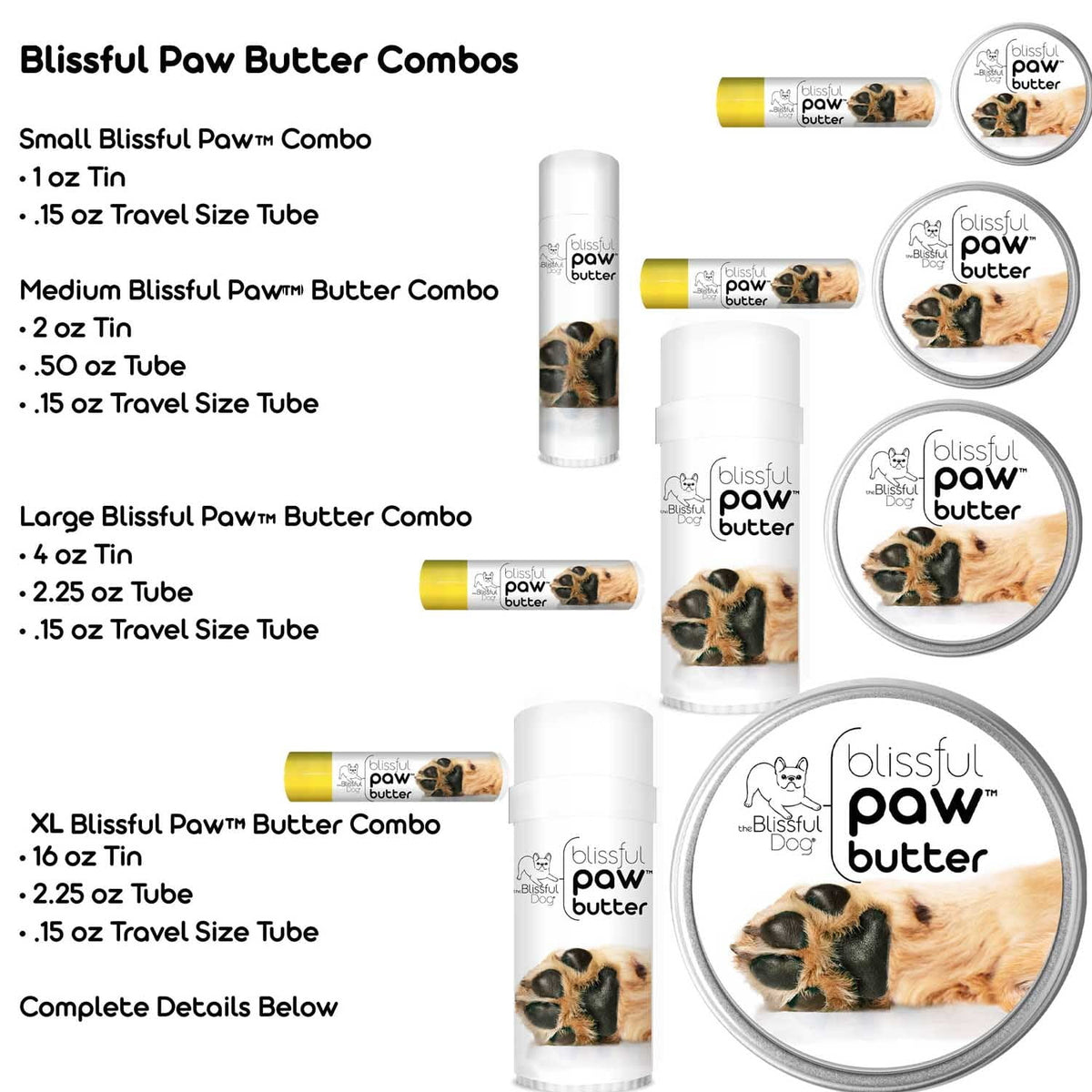 Blissful Paw® Butter – Natural Paw Balm for Rough & Dry Dog Paw Pads