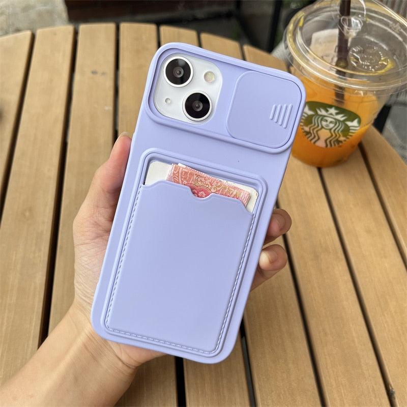 Lightweight Slide Camera Protection Card Holder Wallet