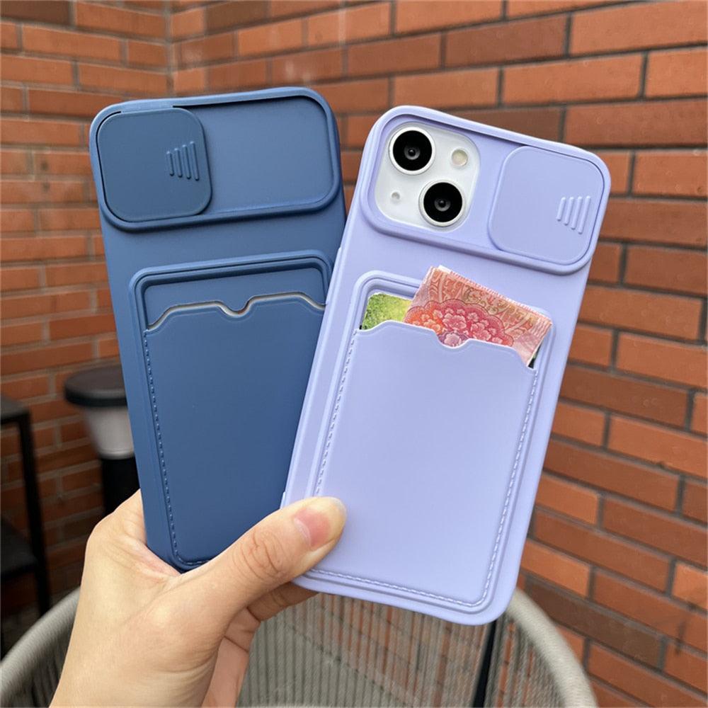 Lightweight Slide Camera Protection Card Holder Wallet