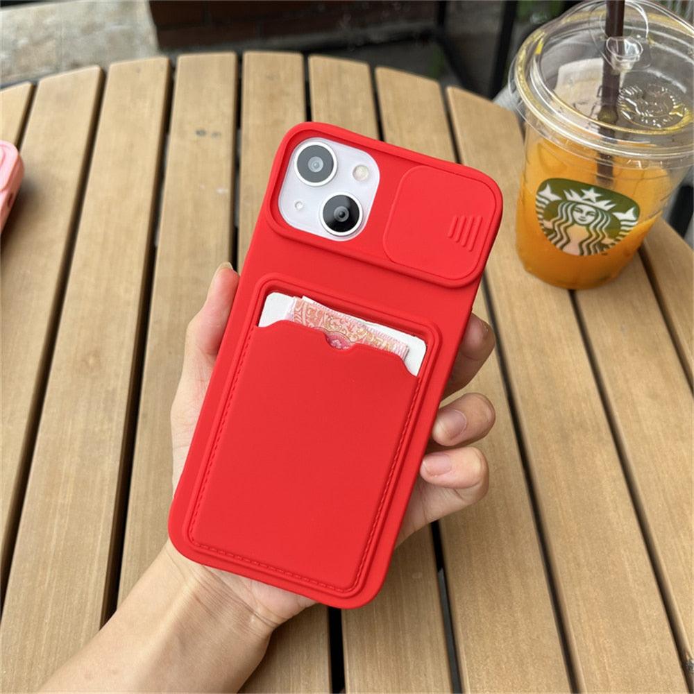 Lightweight Slide Camera Protection Card Holder Wallet