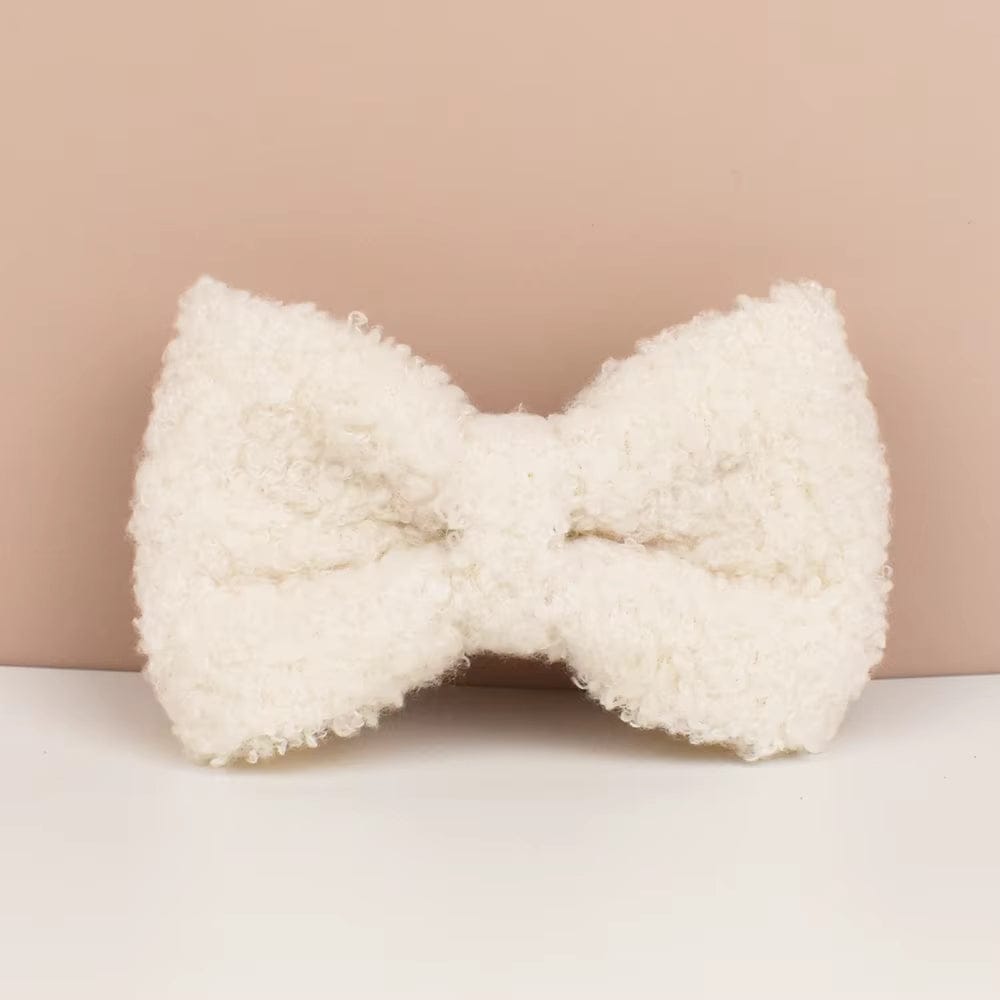 Handmade Knitted Dog Harness Set – Wedding Teddy | Personalized Collar, Leash & Engraved Buckle